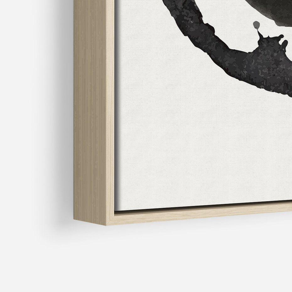 Obraz w ramie 70x100 - Harmonijne Emocje - abstrakcyjne plamy okręgi, akwarelowe - rama drewno