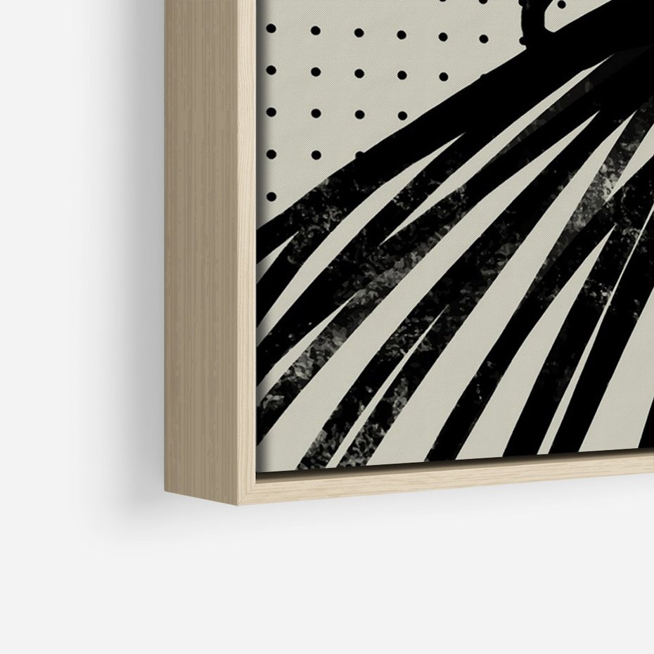 Obraz w ramie 70x100 - Złudne Kontemplacje - abstrakcyjna mroczna kompozycja, nieregularne - rama drewno