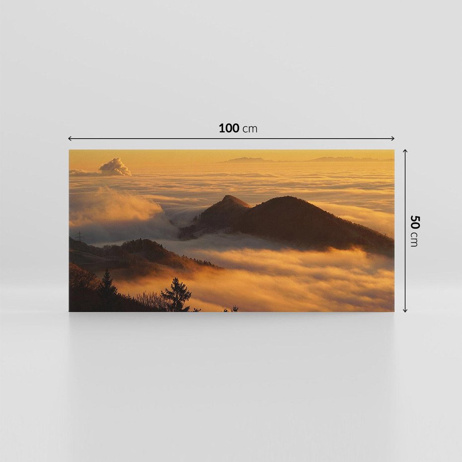 Obraz na płótnie 100x50 - Górzysty ukryty las - góry, las