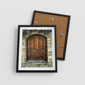 Plakat w ramie 40x50 - Tajemnicze stare drzwi - stare, drzwi - rama czarna
