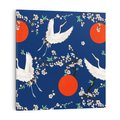 Obraz na płótnie 40x40 - Japońskie Żurawie Indygo - sztuka japońska, japonia
