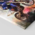 Obraz na płótnie 60x60 - Adrenalina na motocyklu cross - motocykl, cross