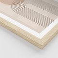 Plakat w ramie 50x70 - Konturem Zdefiniowane - boho plakat, minimalizm - rama drewno