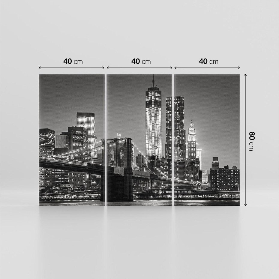 Obraz na płótnie 120x80 - Most nad Manhattańskim Skarbem - most, Nowy Jork