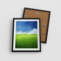 Plakat w ramie 40x50 - Łąka pod Niebem - łąka, niebo - rama czarna