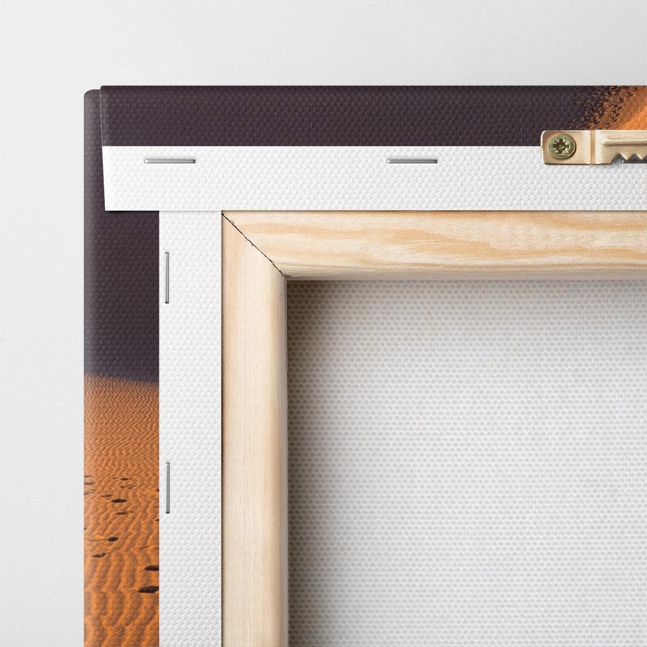 Obraz na płótnie 80x80 - Piasek pustyni wędruje - pustynia, piasek