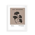 Plakat w ramie 30x40 - Botaniczne wymysły - sztuka boho, plakat - rama biała