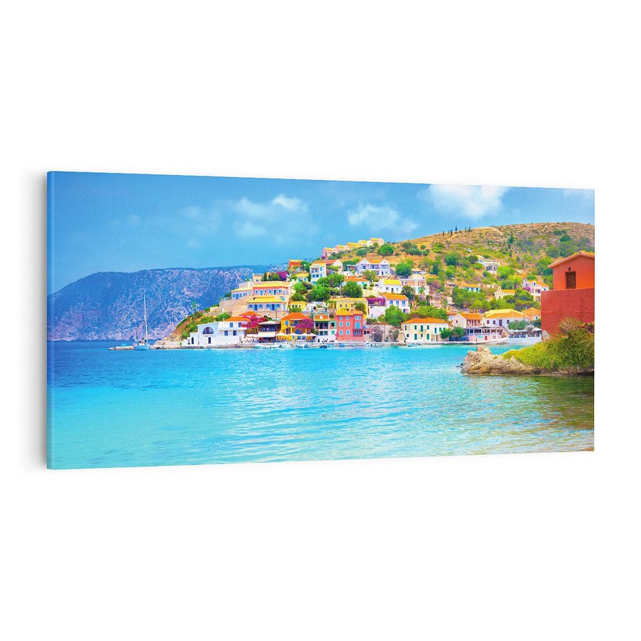 Obraz na płótnie 100x50 - Urok greckich wysp nad morzem - Grecja, morze