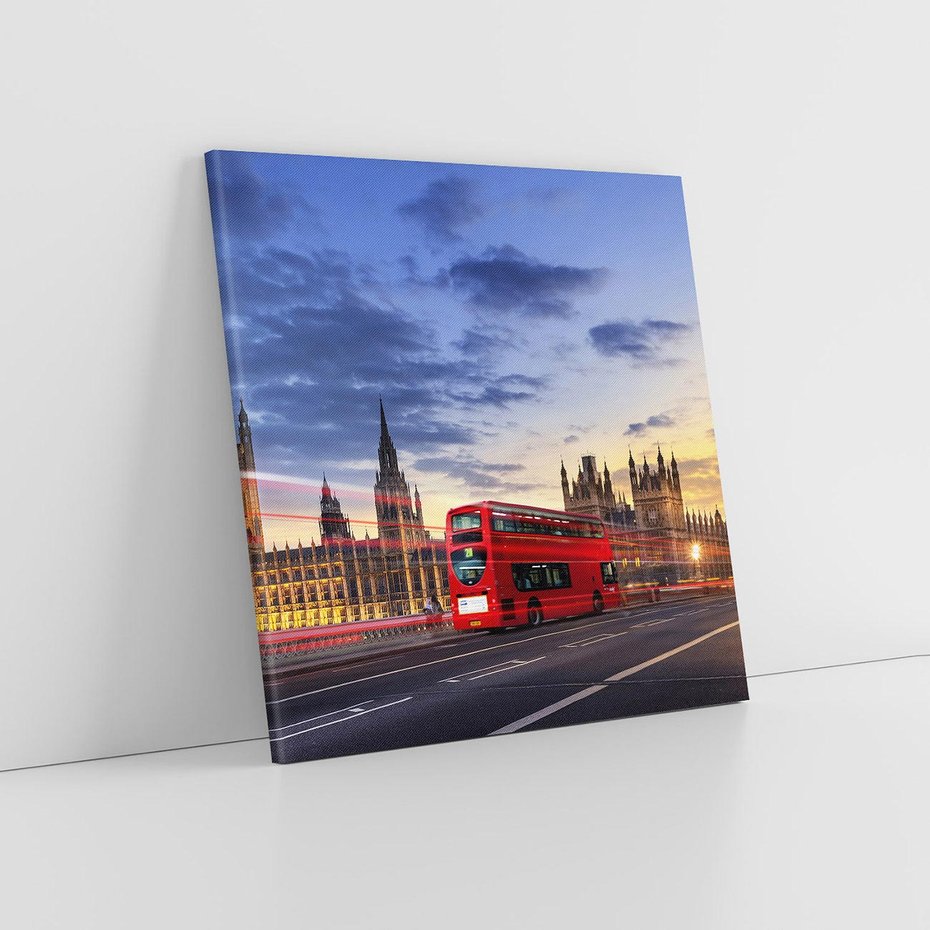 Obraz na płótnie 70x70 - Big Ben - ikona Londynu - Londyn, Big Ben