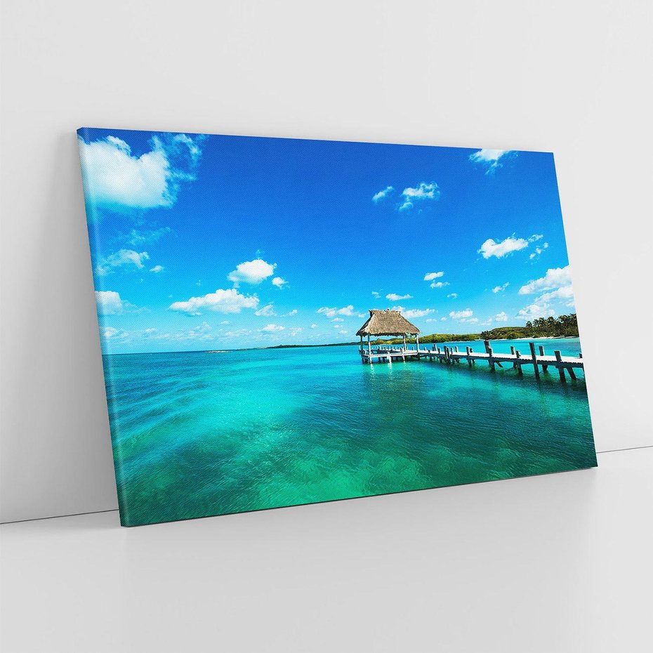 Obraz na płótnie 70x50 - Lazur na Plaży - plaża, lazur