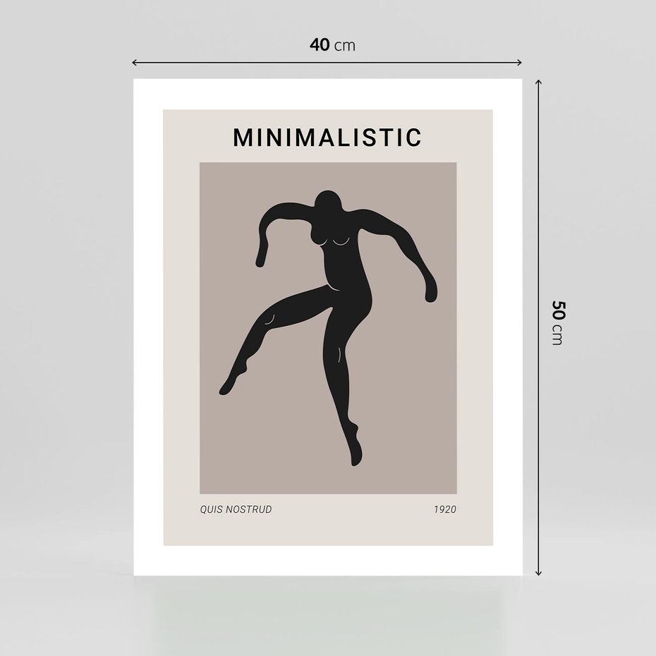 Plakat bez ramy 40x50 - Sztuka Nowoczesności: Minimalistyczny Plakat - modern art, minimalistyczny plakat