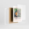 Plakat w ramie 50x70 - Sztuka z Reprodukcją G. Klimta - Gustav Klimt, reprodukcja - rama biała