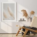 Plakat bez ramy 30x40 - Czysty Minimalizm - białe trawy, minimalizm