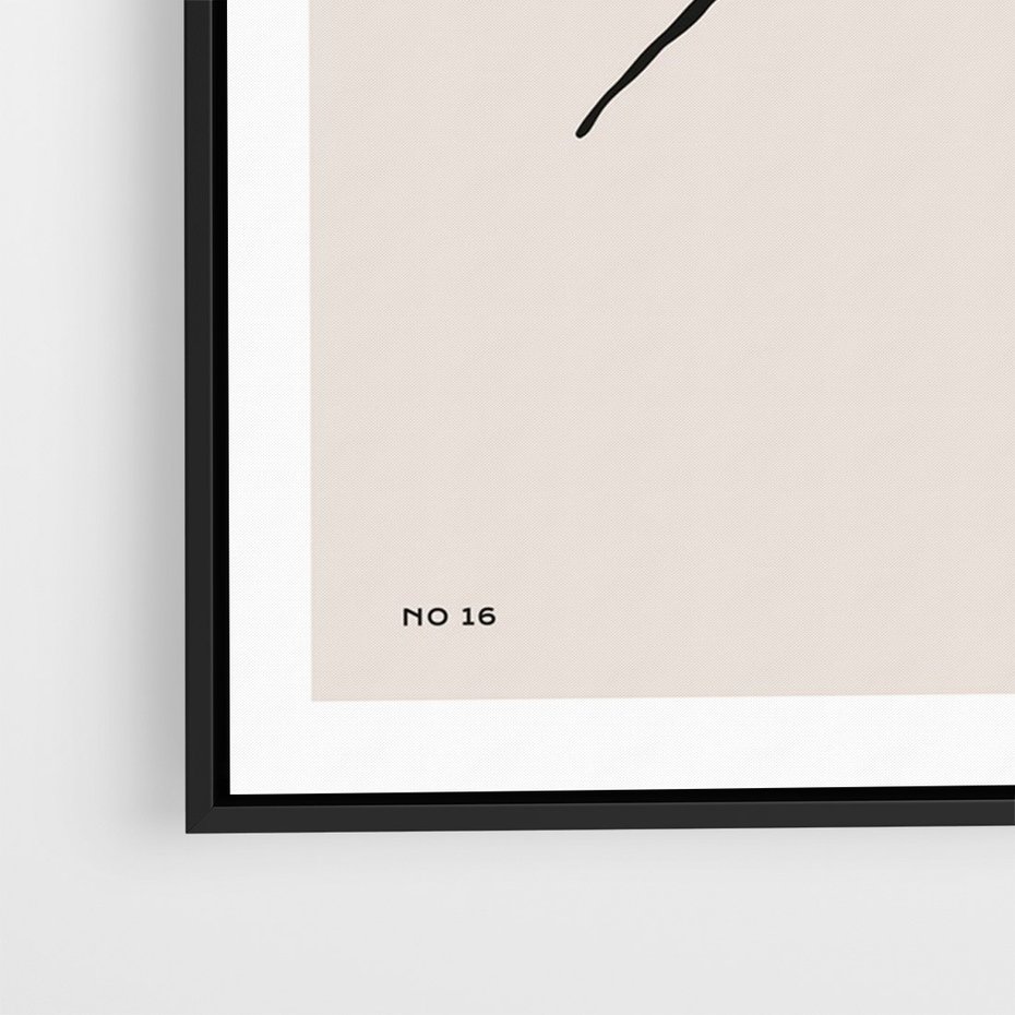 Obraz w ramie 50x70 - Rozkwitające Boho Kształty - boho sztuka, plakat - rama czarna