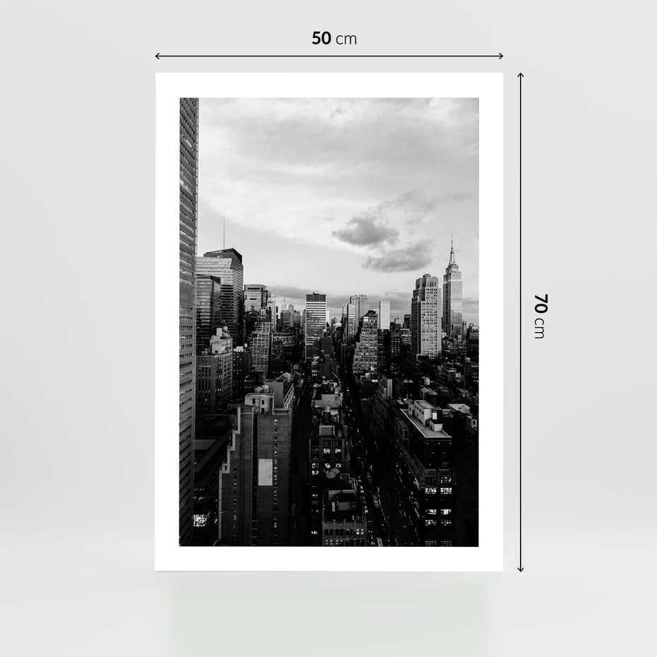 Plakat bez ramy 50x70 - Wibracje Miejskiego Życia - miasto, wieżowce