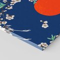 Obraz na płótnie 80x120 - Japońskie Żurawie Indygo - sztuka japońska, japonia