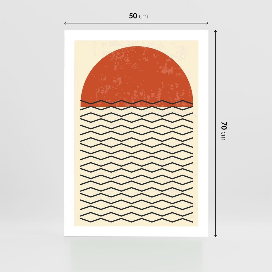 Plakat bez ramy 50x70 - Abstrakcyjne Wzory na Plakacie - geometryczna sztuka, nowoczesny plakat