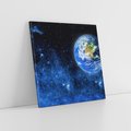 Obraz na płótnie 60x60 - Magia kosmicznej nocy - gwiazdy, kosmos