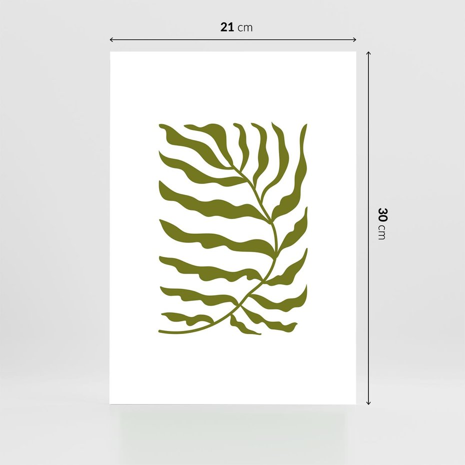 Plakat bez ramy 21x30 - Rytmy Chaosu - roślina, gałązka