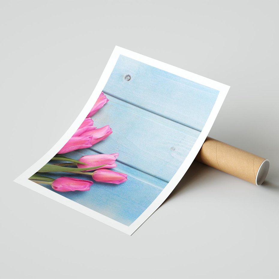 Plakat bez ramy 21x30 - Piękno w pełnym rozkwicie - kwiaty, tulipany