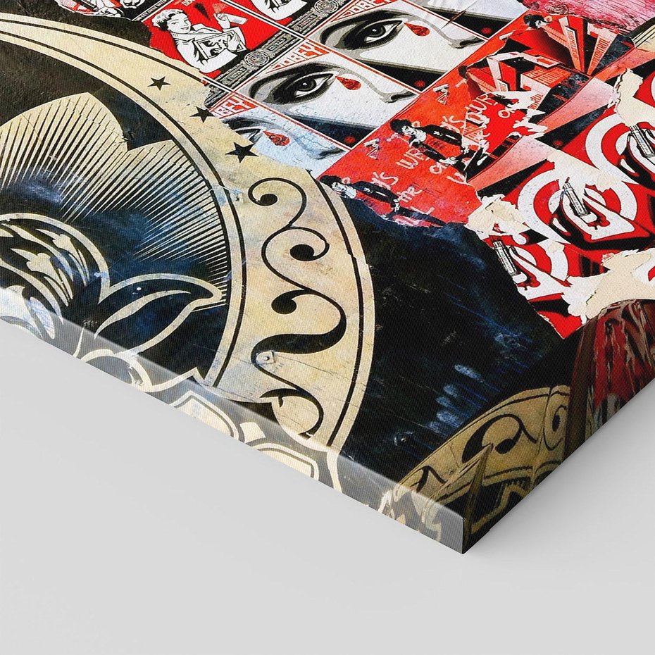 Obraz na płótnie 120x80 - Eksploracja kolorowego graffiti - graffiti