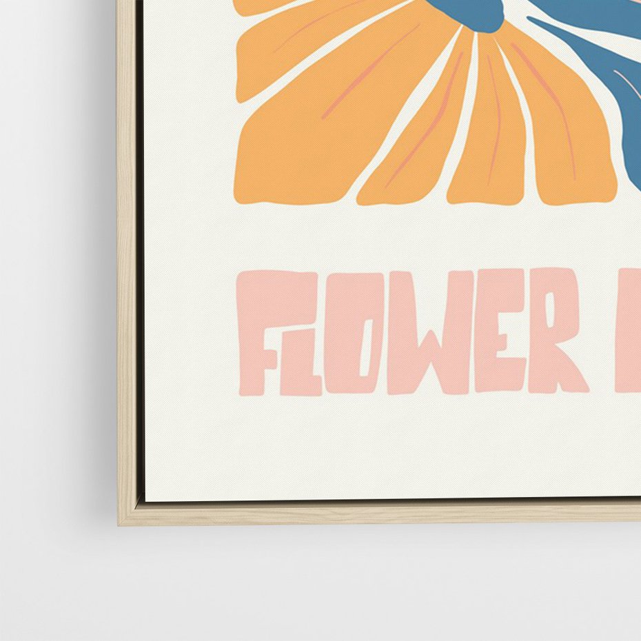 Obraz w ramie 70x100 - Spójny Dysonans - pastelowe kolory, typografia - rama drewno