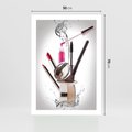 Plakat bez ramy 50x70 - Moda, makijaż i relaks - moda, makijaż