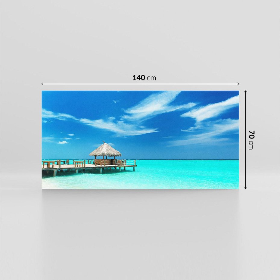 Obraz na płótnie 140x70 - Magia tropikalnego molo - tropiki, ocean