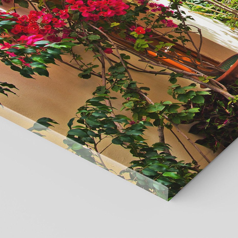 Obraz na płótnie 90x30 - Urok uliczek i miasteczka - Grecja, uliczka