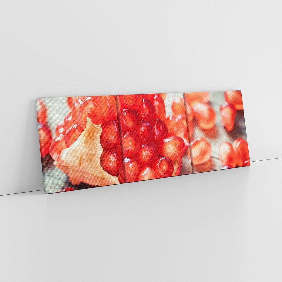 Obraz na płótnie 120x40 - Granatowa Inspiracja Kuchni - granat, kuchnia