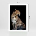 Plakat bez ramy 21x30 - Elegancja Jaguarowej Pantery - jaguar, pantera