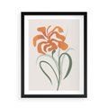 Plakat w ramie 50x70 - Kwiatowe Harmonie - kwiat, sztuka nowoczesna - rama czarna
