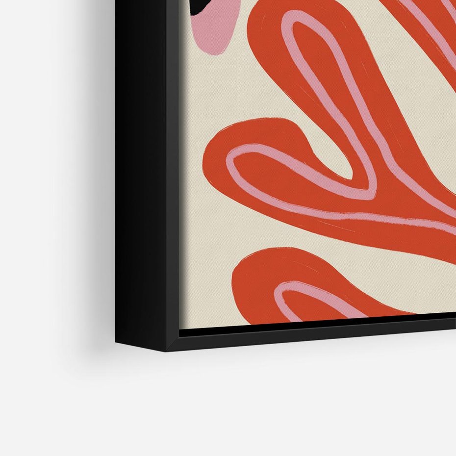 Obraz w ramie 50x50 - Księga Pastelowych Impulsów - abstrakcyjny obraz, plakat - rama czarna