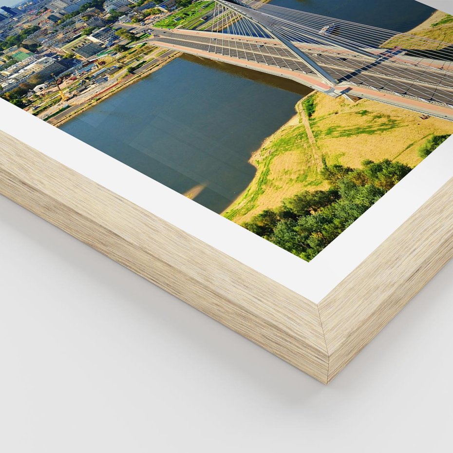 Plakat w ramie 50x70 - Most w metropolii - most, miato - rama drewno