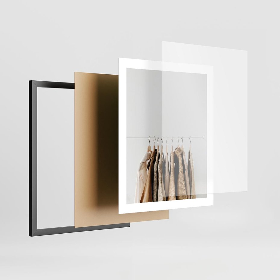 Plakat w ramie 40x50 - Boho Elegancja - boho kobiece zdjęcie, wieszak - rama czarna