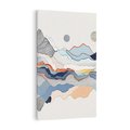 Obraz na płótnie 50x70 - Dynamiczne Góry - akwarelowe graficzne góry, krajobraz