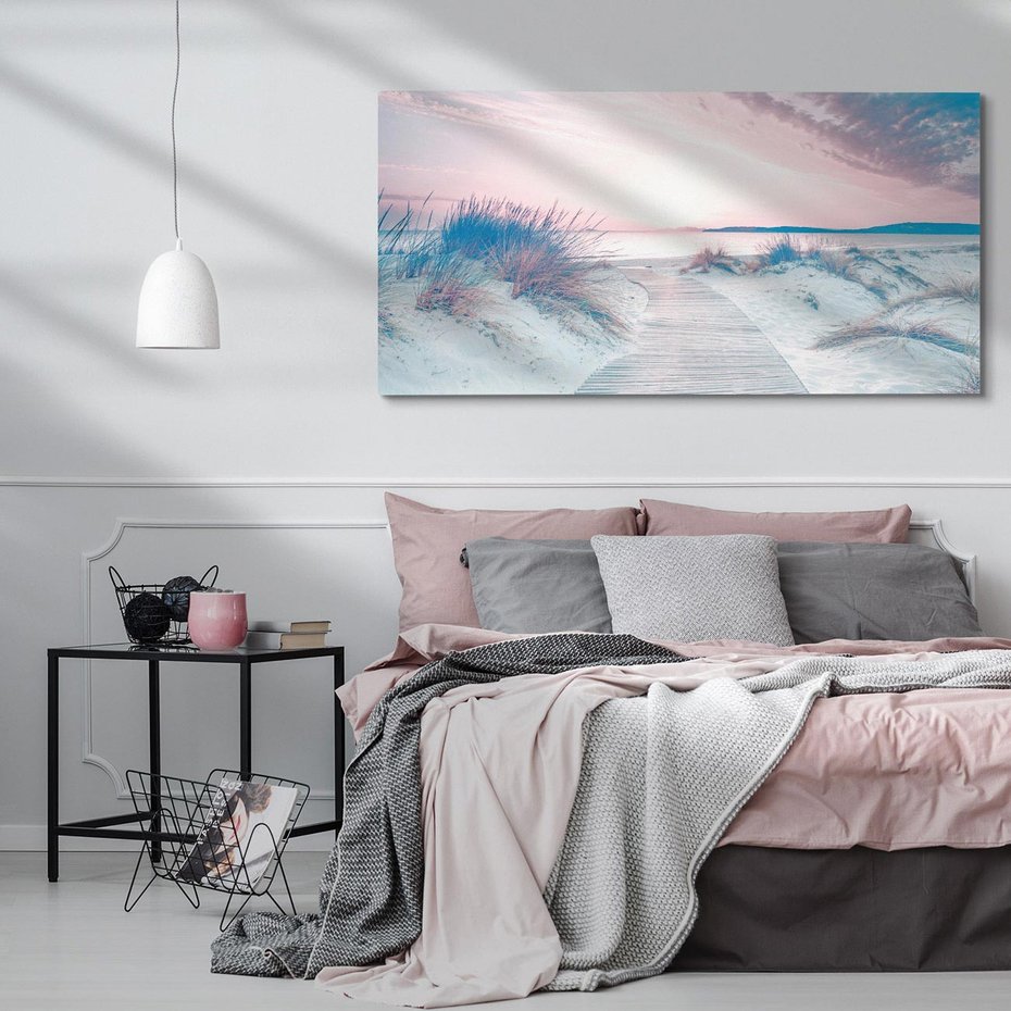 Obraz na płótnie 120x60 - Magia Zachodu Słońca - fotografia, stonowane kolory