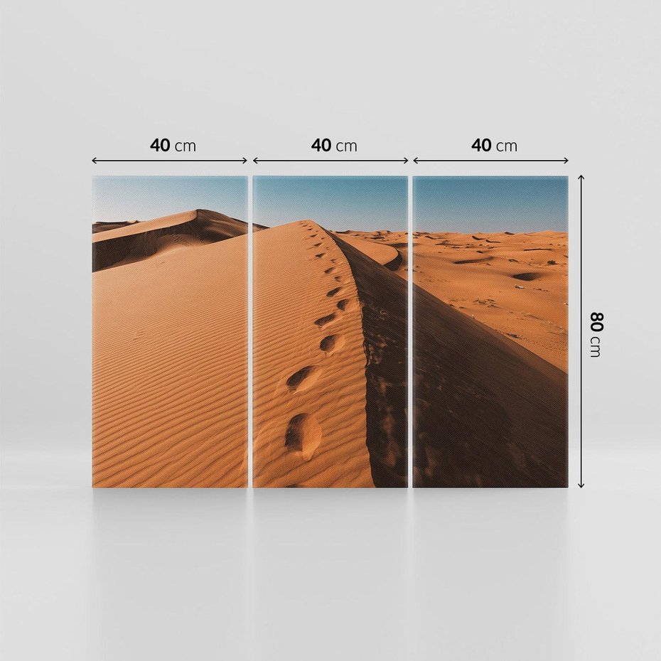 Obraz na płótnie 120x80 - Piasek pustyni w ogniu - pustynia, piasek