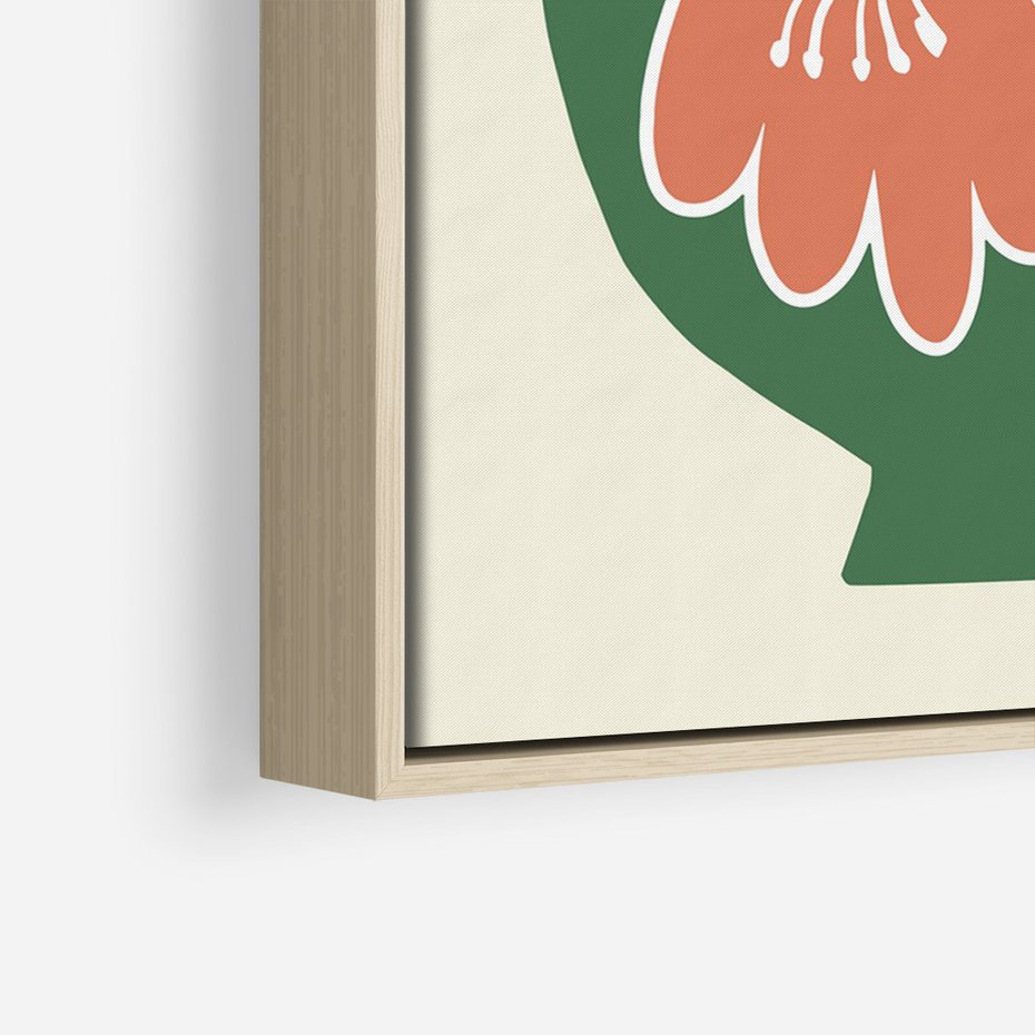 Obraz w ramie 70x100 - Kreatywne Impulsy - boho styl, wazon - rama drewno