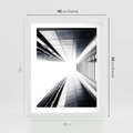 Plakat w ramie 40x50 - Architektura o Prostych Formach - architektura, proste formy - rama biała