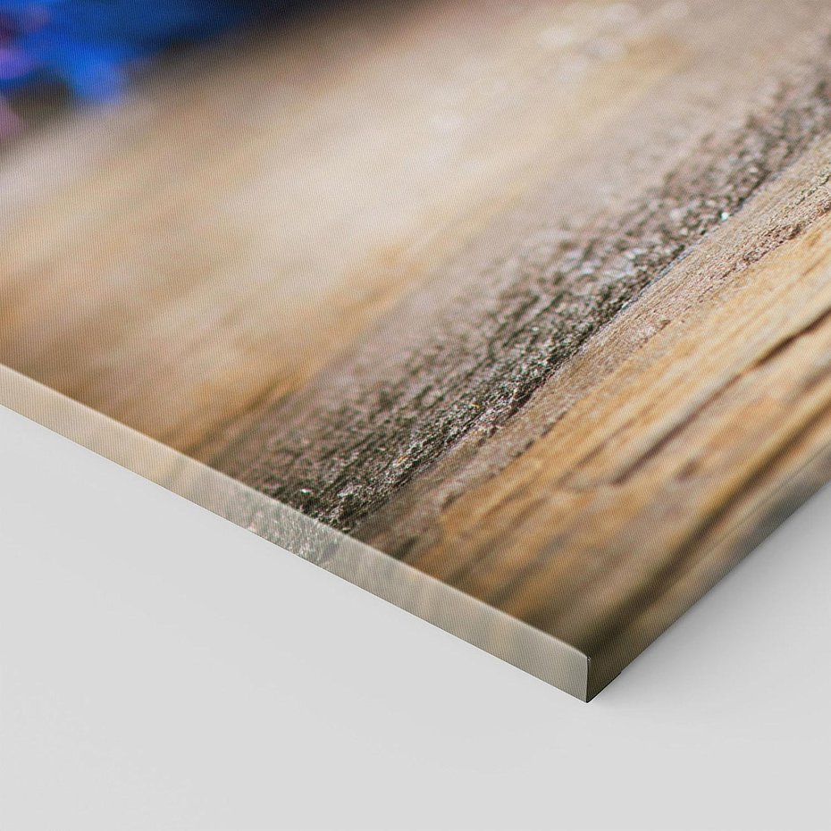 Obraz na płótnie 100x50 - Kwiatowy niebieski: Subtelność natury - kwiaty, niebieski