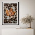 Plakat bez ramy 30x40 - Jesienne Czarowanie - suchy liść, żółty