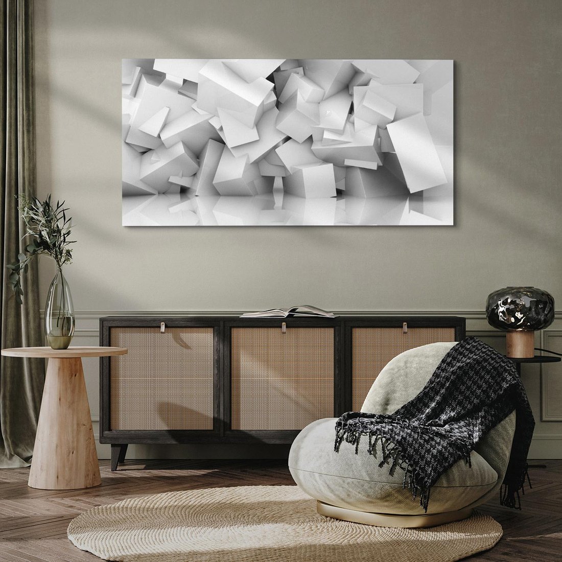 Obraz na płótnie 140x70 - Odkryj niezwykłą formę - 3D, abstrakcja