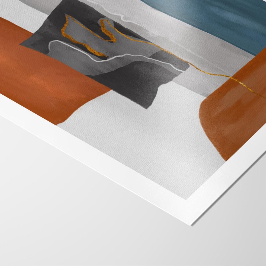 Plakat bez ramy 50x70 - Nowoczesna geometria - nowoczesny, geometryczny