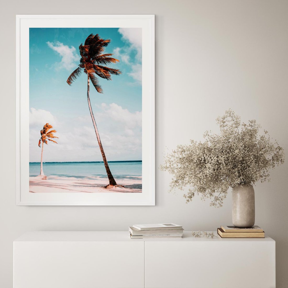 Plakat bez ramy 21x30 - Raj na Ziemi - plaża, ocean