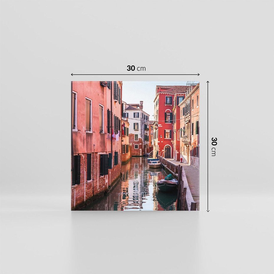 Obraz na płótnie 30x30 - Przejażdżka gondolą przez Wenecję - Wenecja, kanały