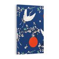 Obraz na płótnie 80x120 - Japońskie Żurawie Indygo - sztuka japońska, japonia