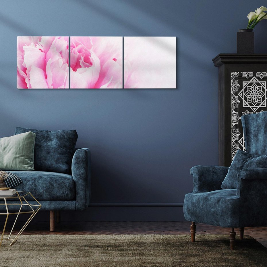 Obraz na płótnie 120x40 - Kwiatowa harmonia - kwiaty