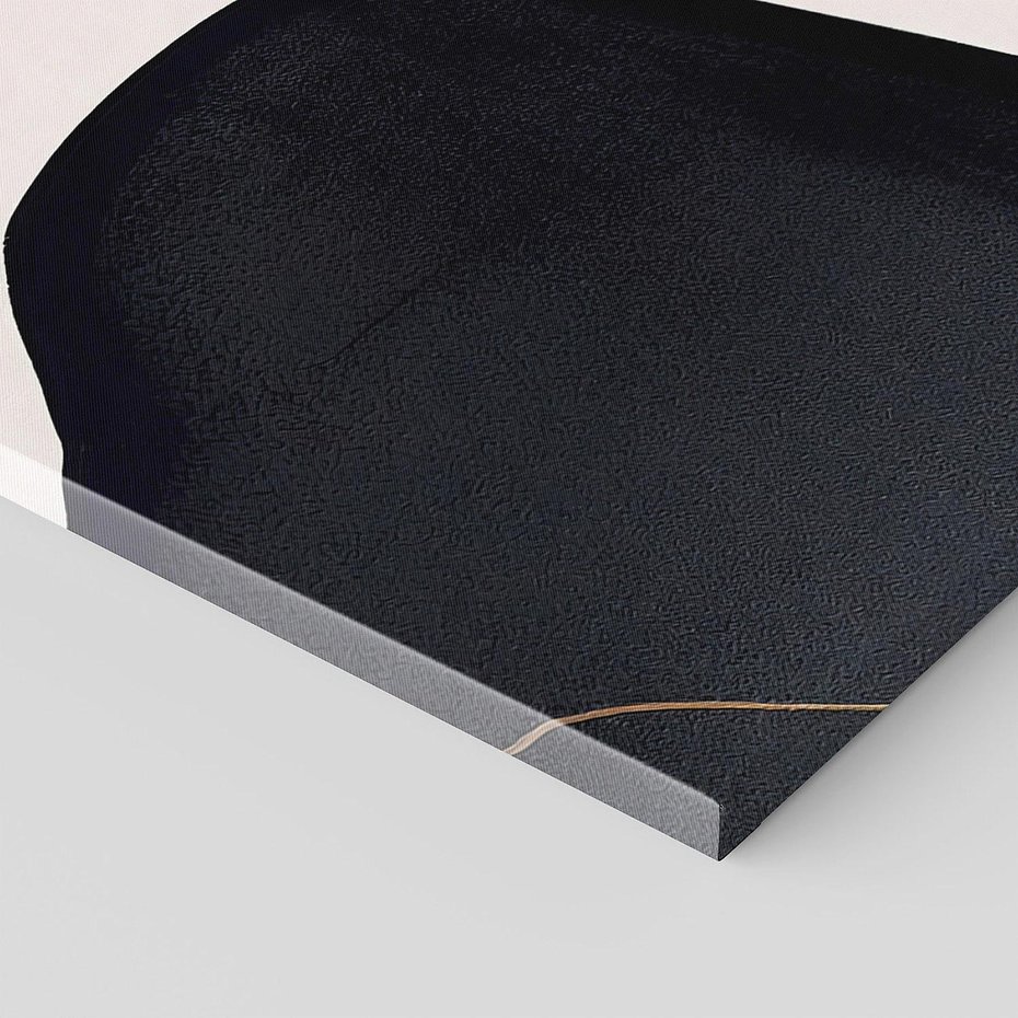 Obraz na płótnie 100x50 - Wibracje uczuć i emocji - nieregularne plamy, czarny