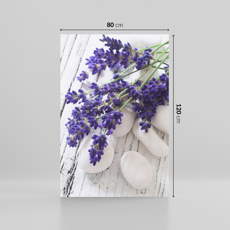 Obraz na płótnie 80x120 - relaks z aromatem - lawenda, spa